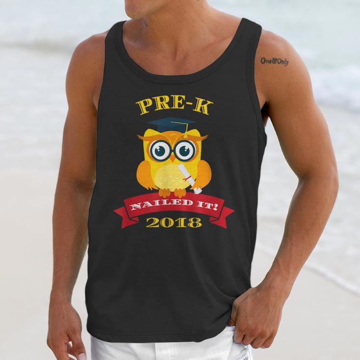 Pre-K Graduation 2018 Cute Owl Unisex Tank Top