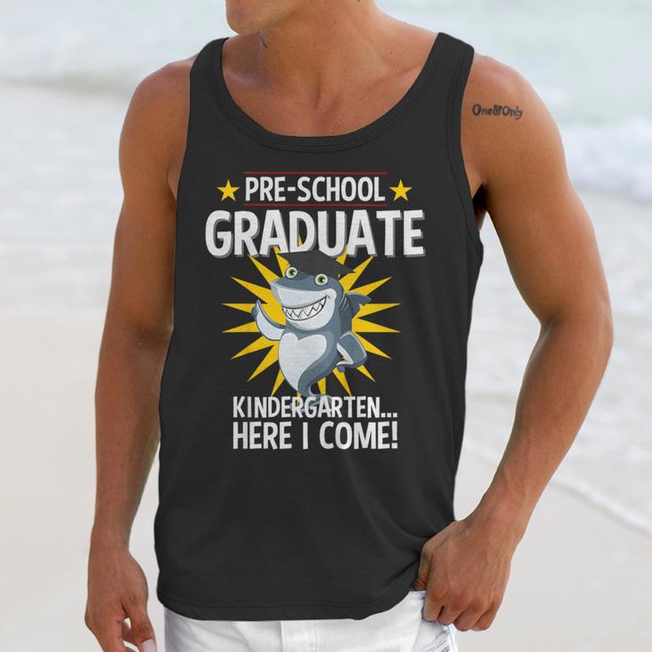 Pre K Graduation Shirts Shark Grad Toddler Unisex Tank Top