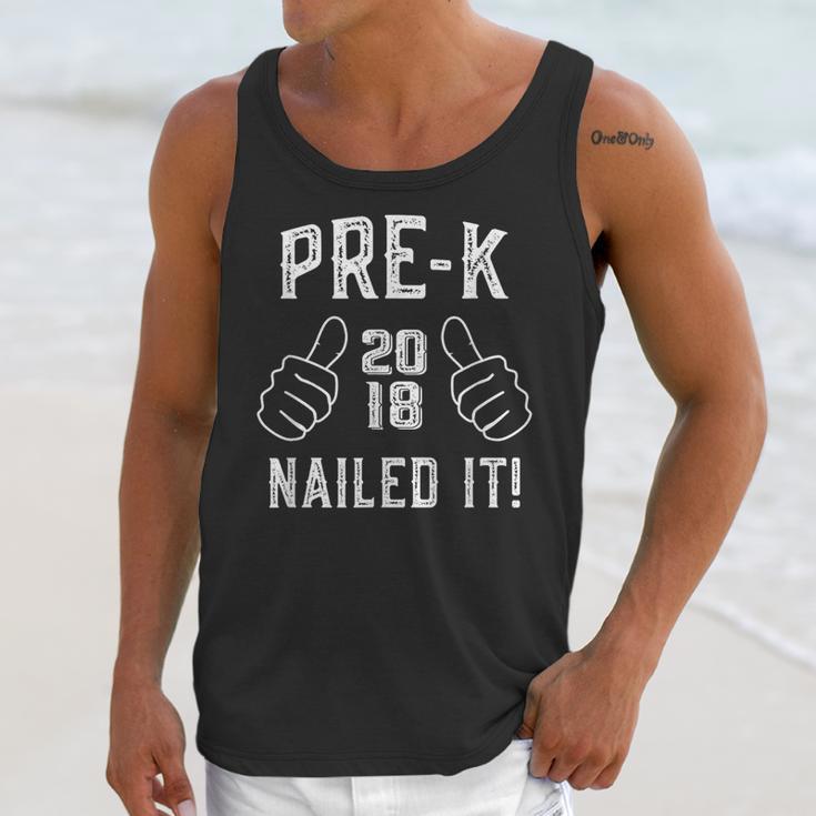 Pre-K Nailed It 2018 Cute Preschool Graduation Unisex Tank Top