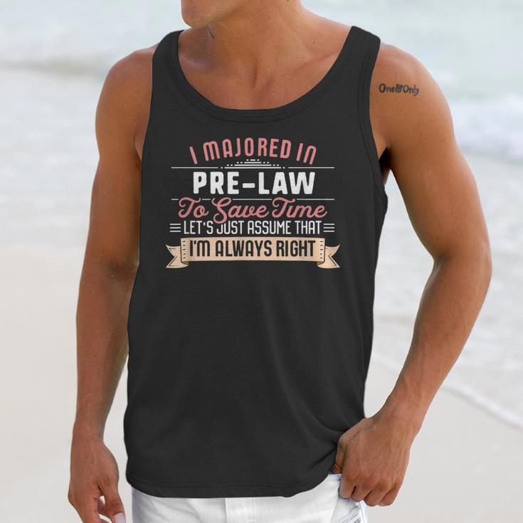Pre-Law Major Student Shirt Graduation College Unisex Tank Top