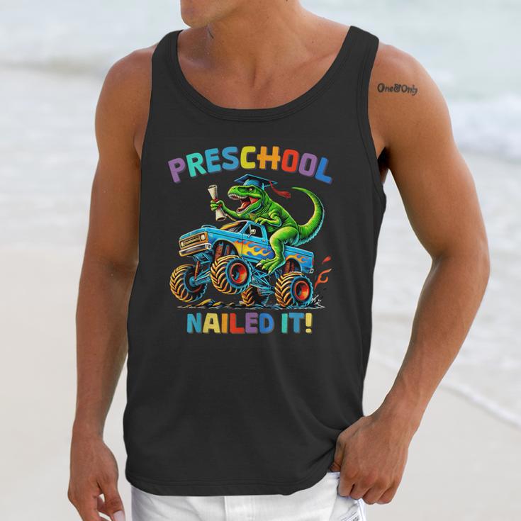Preschool Graduation Monster Truck Dinosaur Boys Dino Tee Unisex Tank Top