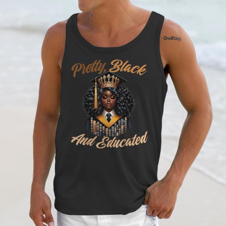 Pretty Educated African American Graduation Class 2024 Unisex Tank Top