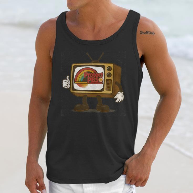 Protect PBS 80s Nostalgia Television Shirt Unisex Tank Top