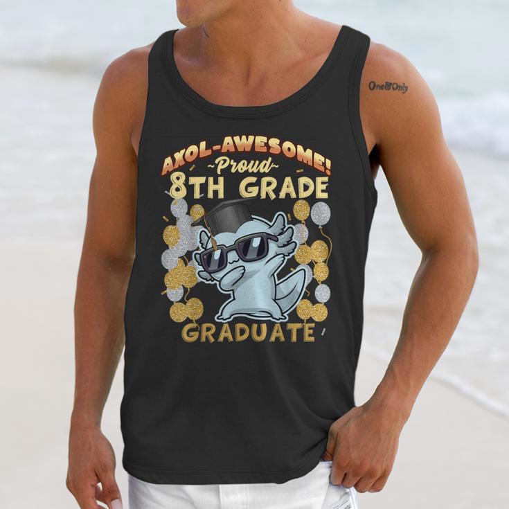 Proud 8th Grade Graduate Axolotl Graduation Eighth Unisex Tank Top