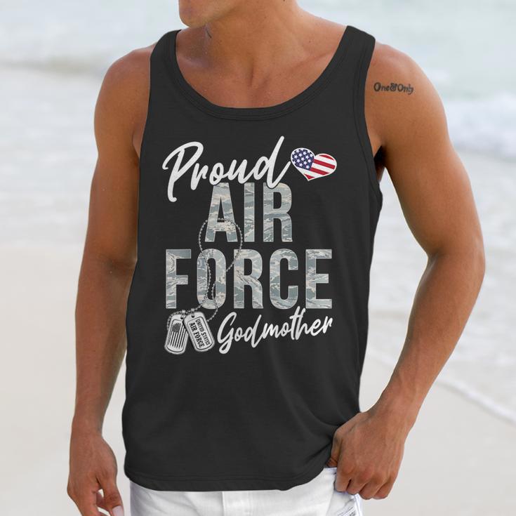 Proud Air Force Godmother US Air Force Graduation Godmother Unisex Tank Top