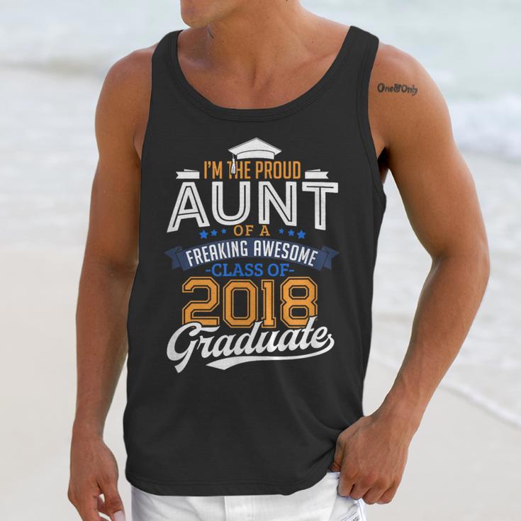 Proud Aunt Of 2018 Graduate Shirt Graduation Grad Class Unisex Tank Top