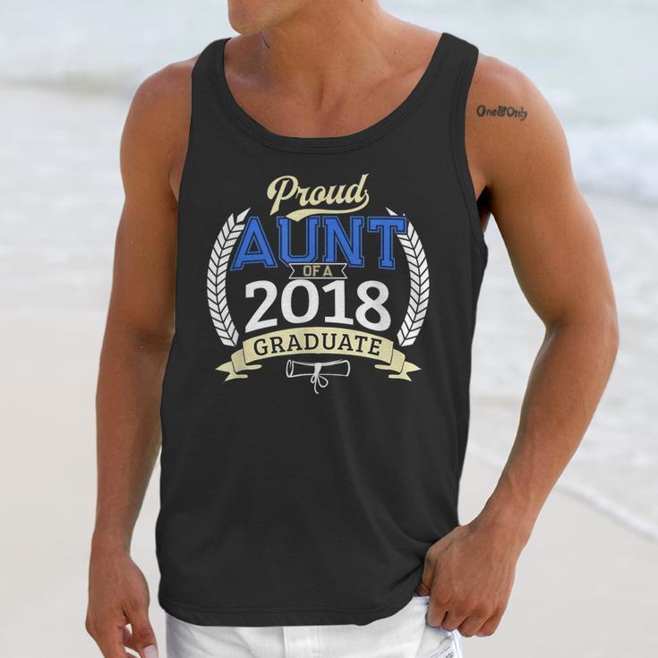Proud Aunt Of 2018 Graduate Shirt Graduation Grad Unisex Tank Top