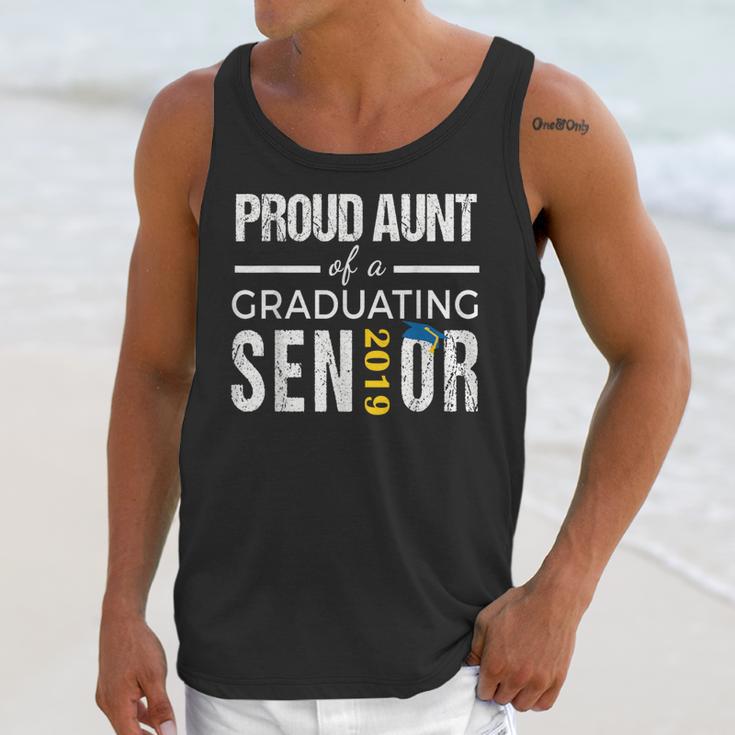 Proud Aunt Of 2019 Senior Graduation Shirt Family Graduation Unisex Tank Top