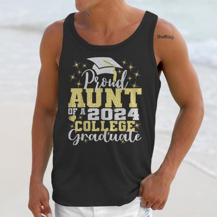 Proud Aunt Of 2024 College Graduate Family 24 Graduation Unisex Tank Top