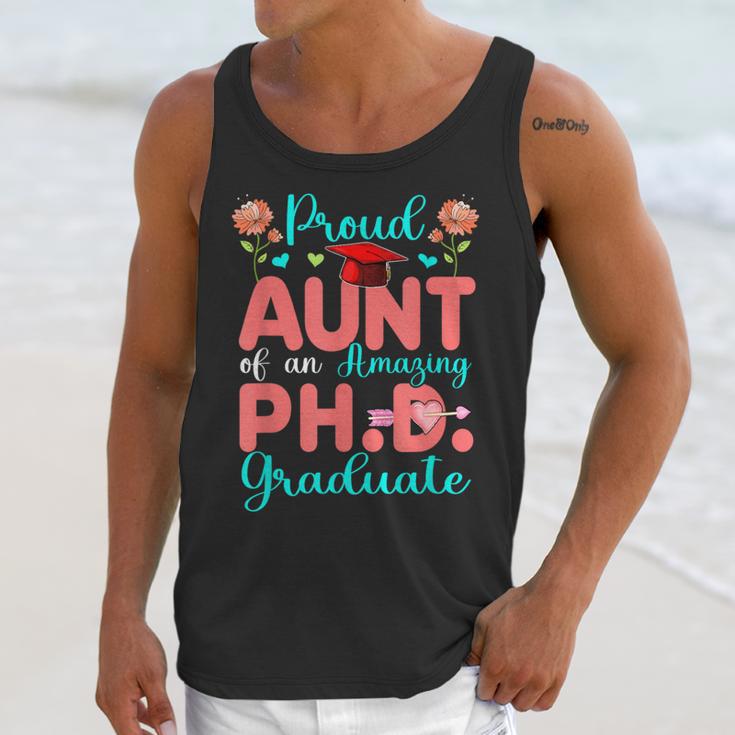 Proud Aunt Of An Amazing PhD Graduate Family Graduation Unisex Tank Top