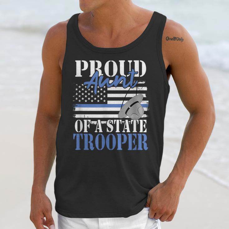 Proud Aunt Of a State Trooper Police Officer Graduation Unisex Tank Top