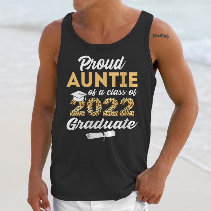 Proud Auntie Of 2022 Graduate Class 2022 Graduation Leopard Unisex Tank Top