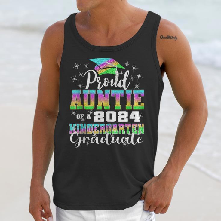 Proud Auntie Of Kindergarten Graduate 2024 Graduation Auntie Unisex Tank Top