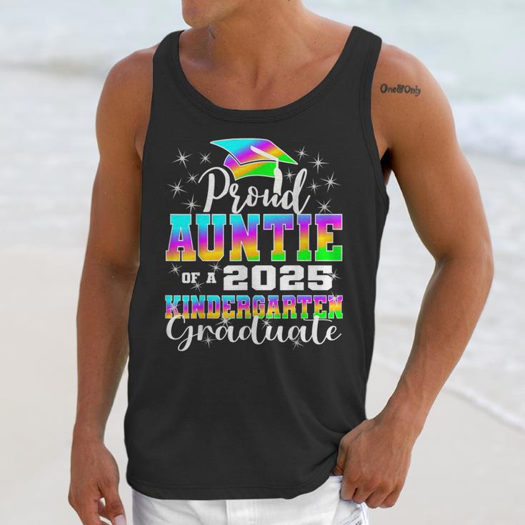 Proud Auntie Of Kindergarten Graduate 2025 Graduation Auntie Unisex Tank Top