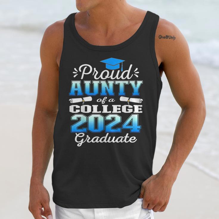 Proud Aunty Of 2024 College Graduate Family 24 Graduation Unisex Tank Top