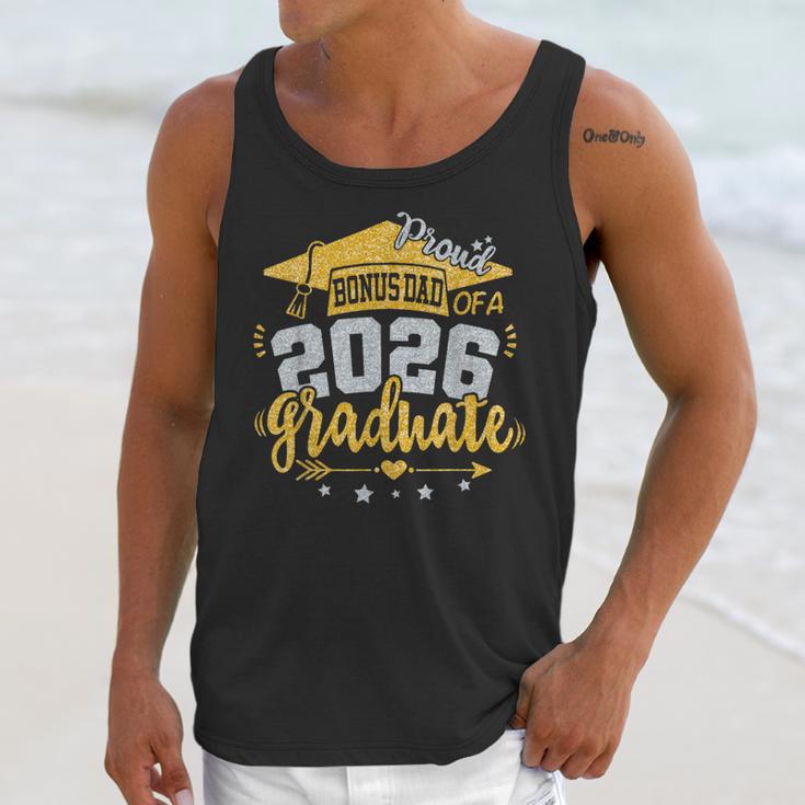 Proud Bonus Dad Of A 2026 Graduate Grad Senior Graduation Unisex Tank Top