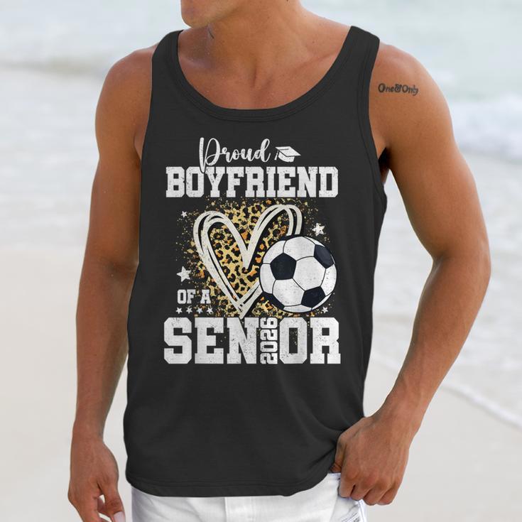 Proud Boyfriend Of A 2026 Senior Soccer Graduation Leopard Unisex Tank Top