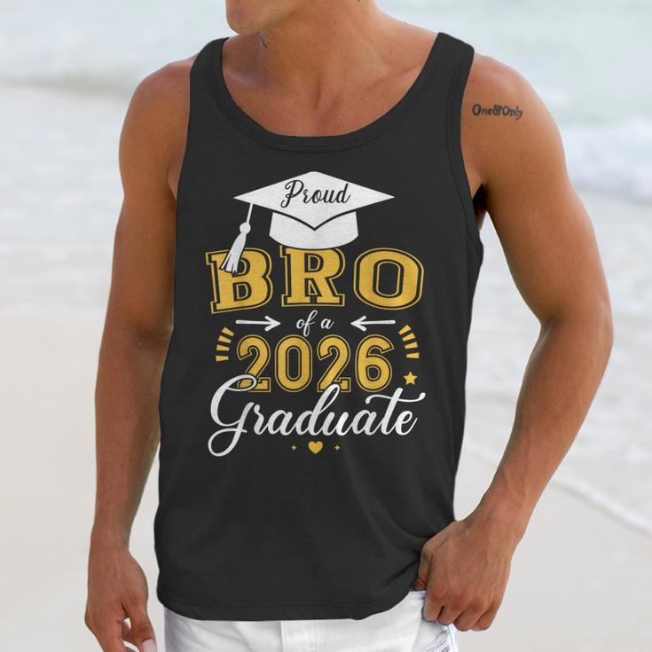 Proud Bro Of a Class Of 2026 Graduate For Graduation Unisex Tank Top