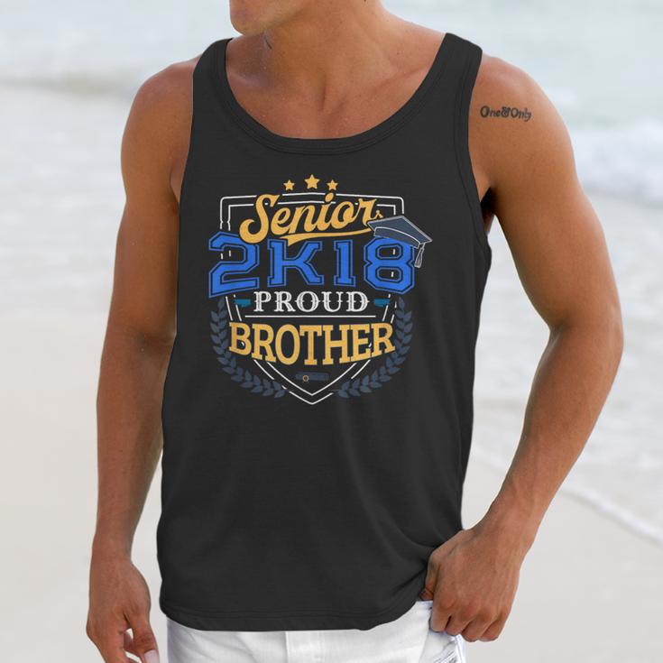 Proud Brother Of A 2018 Senior Shirt Graduation Grad 2K18 Unisex Tank Top