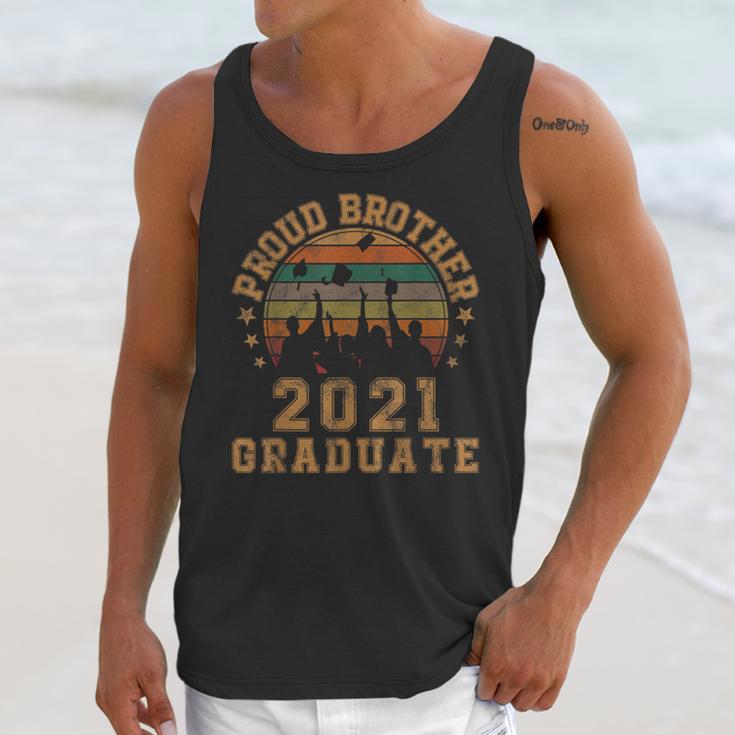 Proud Brother Of 2021 Graduate Senior 21 Vintage Graduation Unisex Tank Top