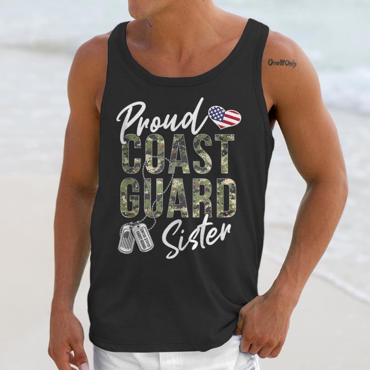 Proud Coast Guard Sister US Coast Guard Graduation Sister Unisex Tank Top