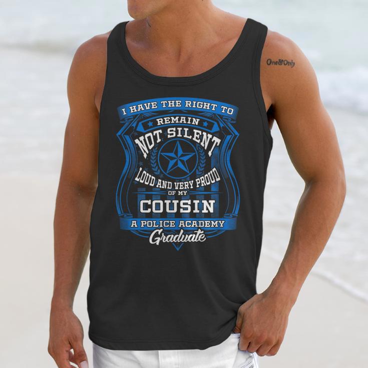 Proud Of Cousin Police Academy Graduation Shirt Unisex Tank Top