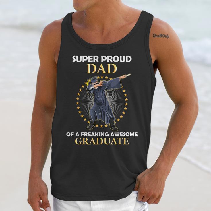 Proud Dad Of 2018 Graduate Dabbing Graduation Senior Shirt Unisex Tank Top