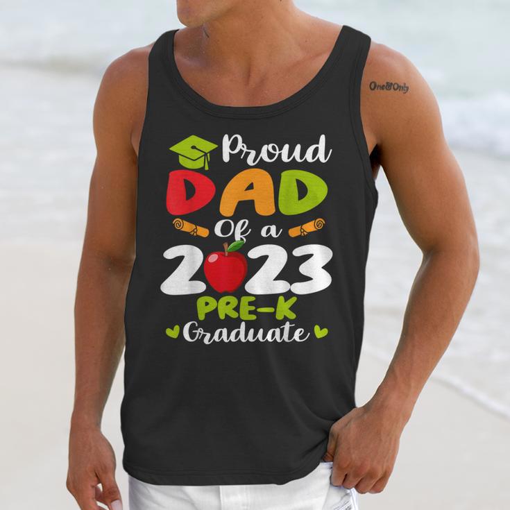 Proud Dad Of 2023 Pre K Graduate Graduation Unisex Tank Top