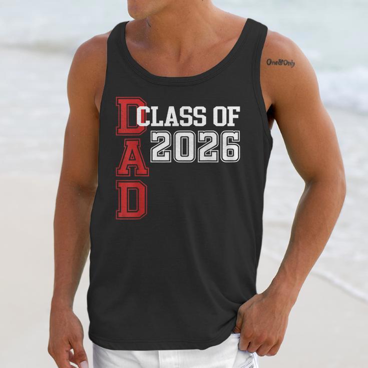 Proud Dad Of A 2026 Graduate Grad Senior Father Graduation Unisex Tank Top