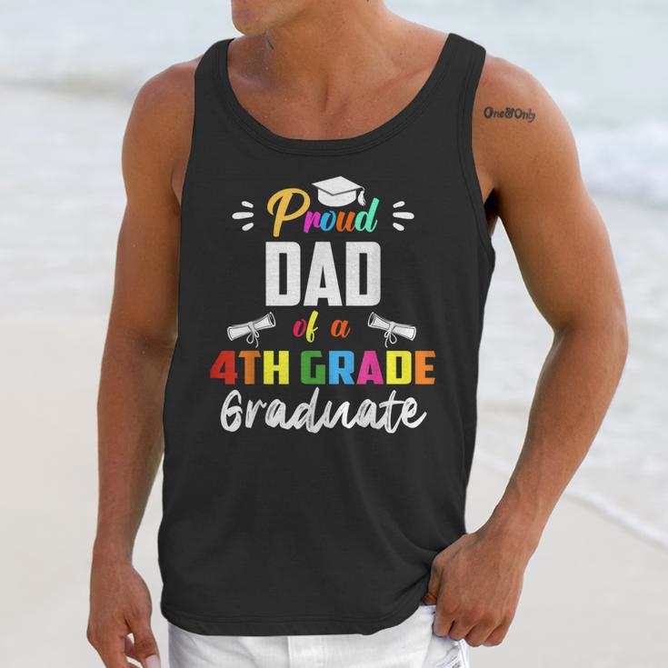Proud DAD Of A 4th Grade Graduate Graduation 2024 Senior 24 Unisex Tank Top