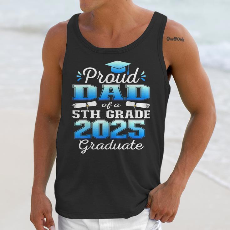 Proud Dad Of 5th Grade Graduate 2025 Elementary Graduation Unisex Tank Top