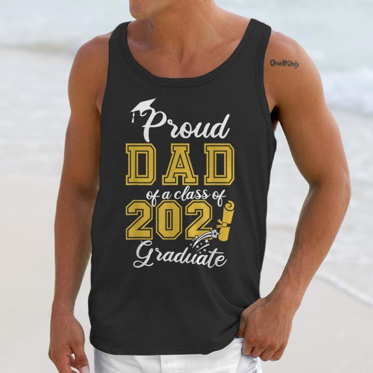 Proud Dad Of a Class Of 2021 Graduate Graduation Senior 2021 Unisex Tank Top