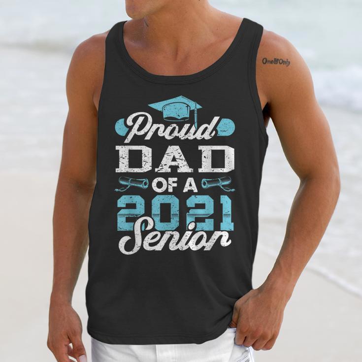 Proud Dad Of a Class Of 2021 Senior Graduate Graduation Unisex Tank Top