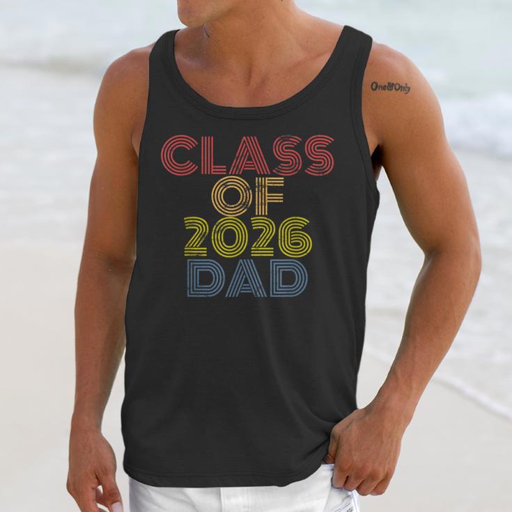 Proud Dad Of A Class Of 2026 Graduate Senior Graduation Unisex Tank Top
