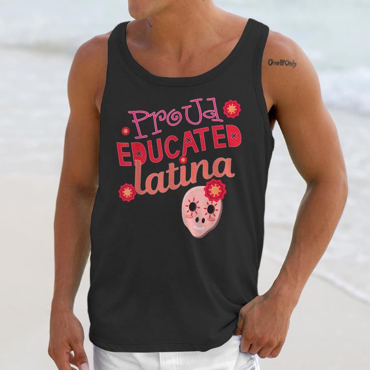 Proud Educated Latina Graduation Masters Degree PhD Unisex Tank Top