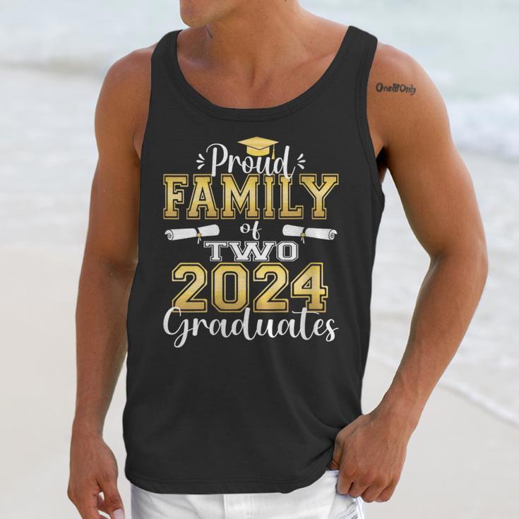 Proud Family Of Two 2024 Graduate Class 2024 Graduation Unisex Tank Top