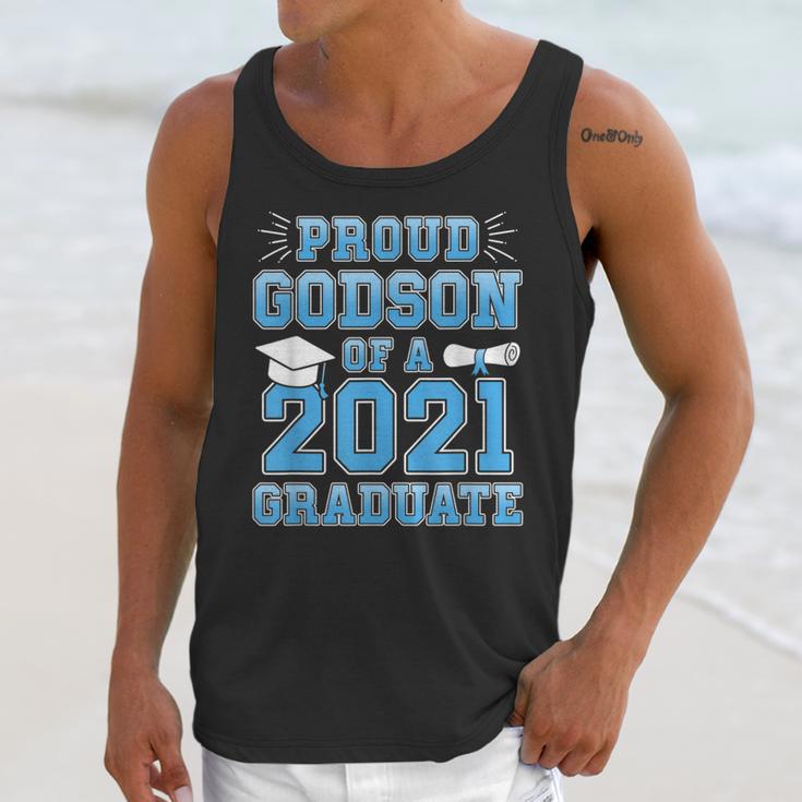 Proud Godson Of a 2021 Graduate School Graduation Family Unisex Tank Top