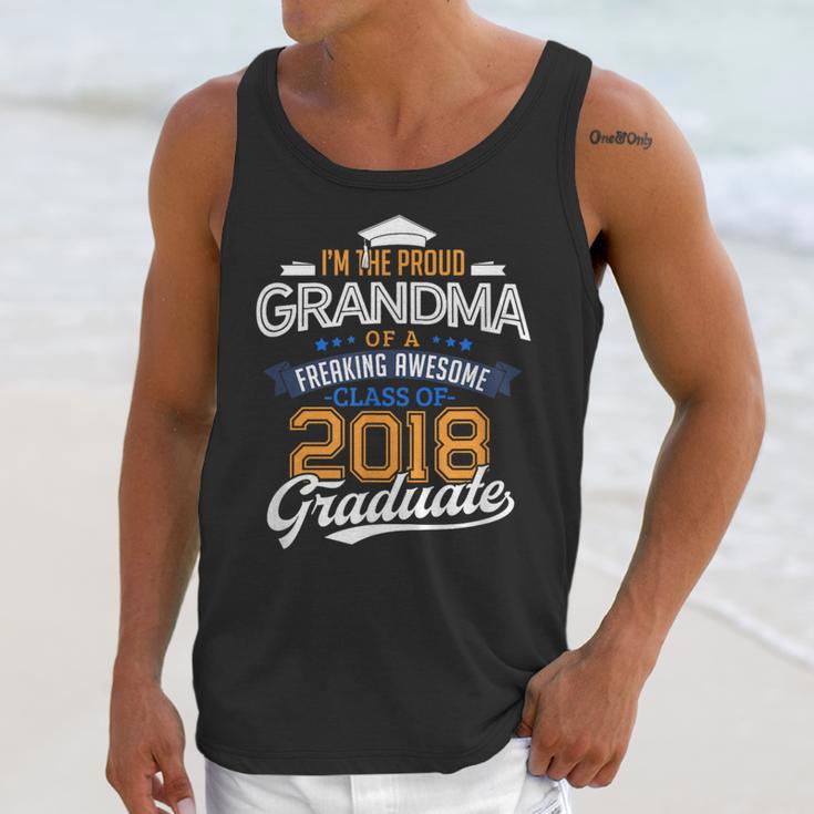 Proud Grandma Of A 2018 Graduate Shirt Graduation Grad Class Unisex Tank Top