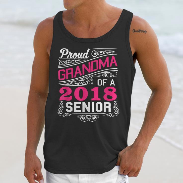 Proud Grandma Of a 2018 Senior Tshirt Graduation Unisex Tank Top