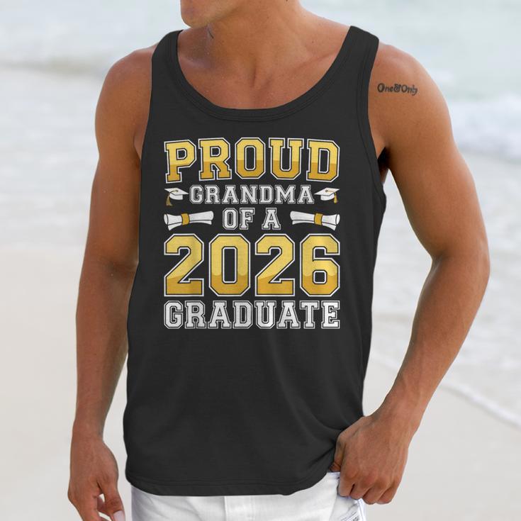 Proud Grandma Of A 2026 Graduate Shirt Class 2026 Graduation Unisex Tank Top
