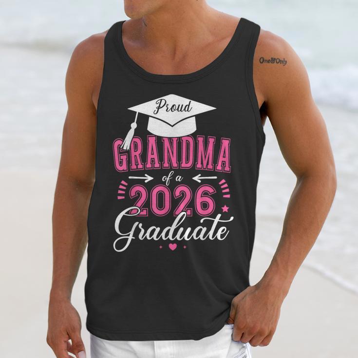 Proud Grandma Of a Class Of 2026 Graduate For Graduation Unisex Tank Top