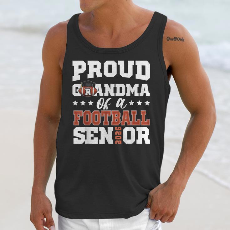 Proud Grandma Of a Football Senior 2026 Graduation Unisex Tank Top