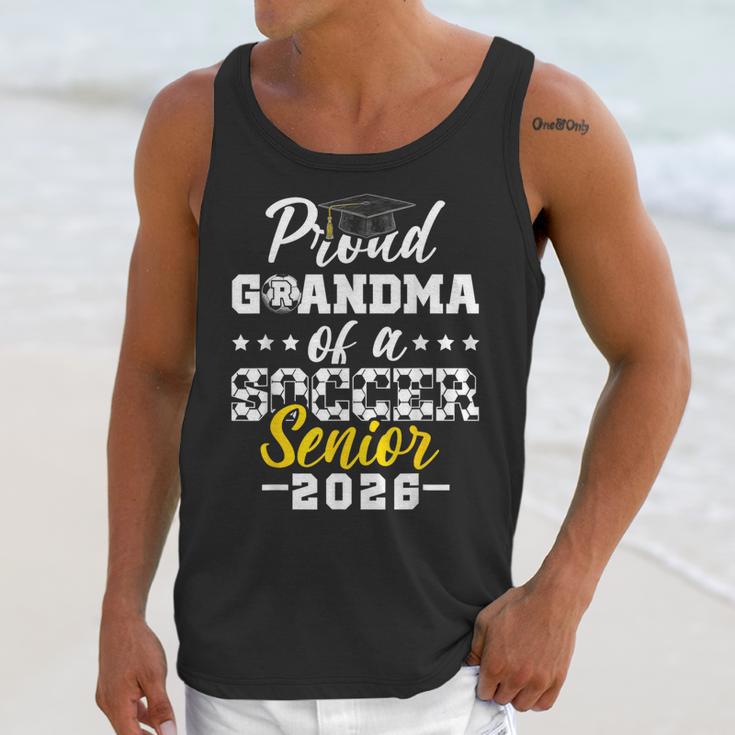 Proud Grandma Of a Soccer Senior 2026 Graduation Gifts Unisex Tank Top