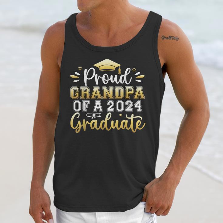 Proud Grandpa Of a 2024 Graduate Senior Graduation Men Unisex Tank Top
