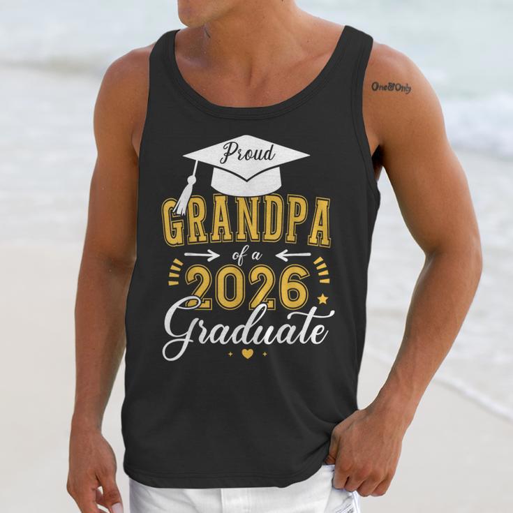 Proud Grandpa Of a Class Of 2026 Graduate For Graduation Unisex Tank Top