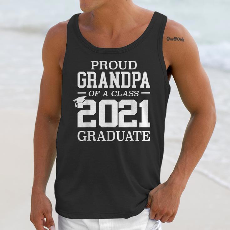 Proud Grandpa Graduation Senior 21 Grad Class Of 2021 Unisex Tank Top