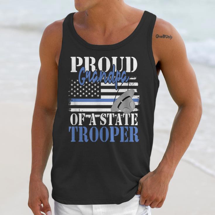 Proud Grandpa Of a State Trooper Police Officer Graduation Unisex Tank Top