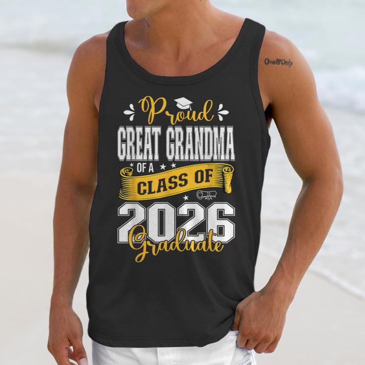 Proud Great Grandma Of a Class Of 2026 Graduate Graduation Unisex Tank Top