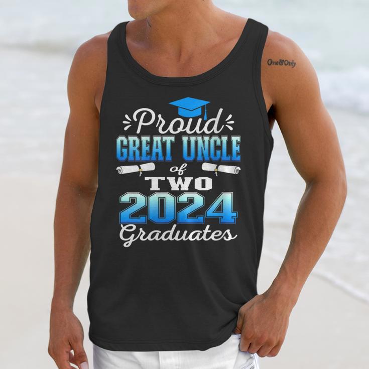 Proud Great Uncle Of Two 2024 Graduate Class 2024 Graduation Unisex Tank Top