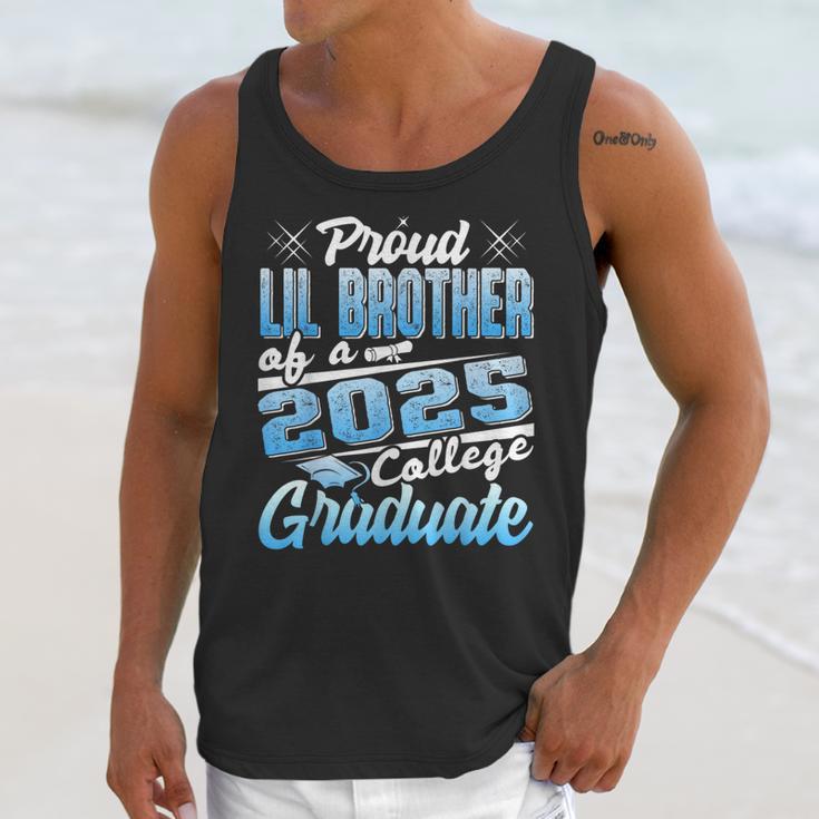 Proud Lil Brother Of 2025 Graduate College Shirt Graduation Unisex Tank Top
